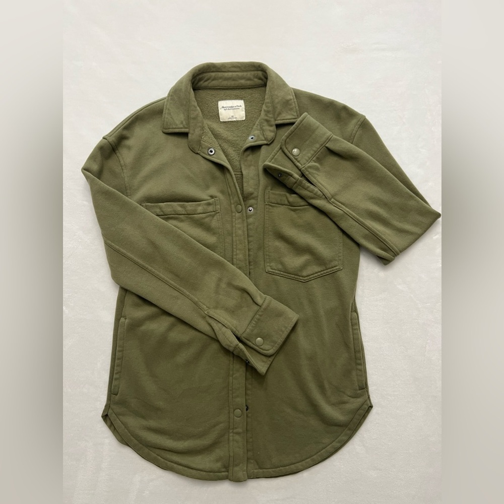 Abercrombie Fleece Shirt Jacket Soft A&F - Picture 2 of 7